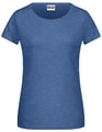 Dames T-shirt Daiber Basic-T 8007 Light Denim melange